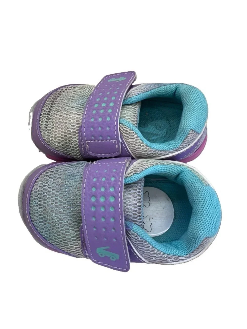 See Kai Run Ryder II FlexiRun Toddler Size 4 Purple Teal Mesh Washable Sneakers